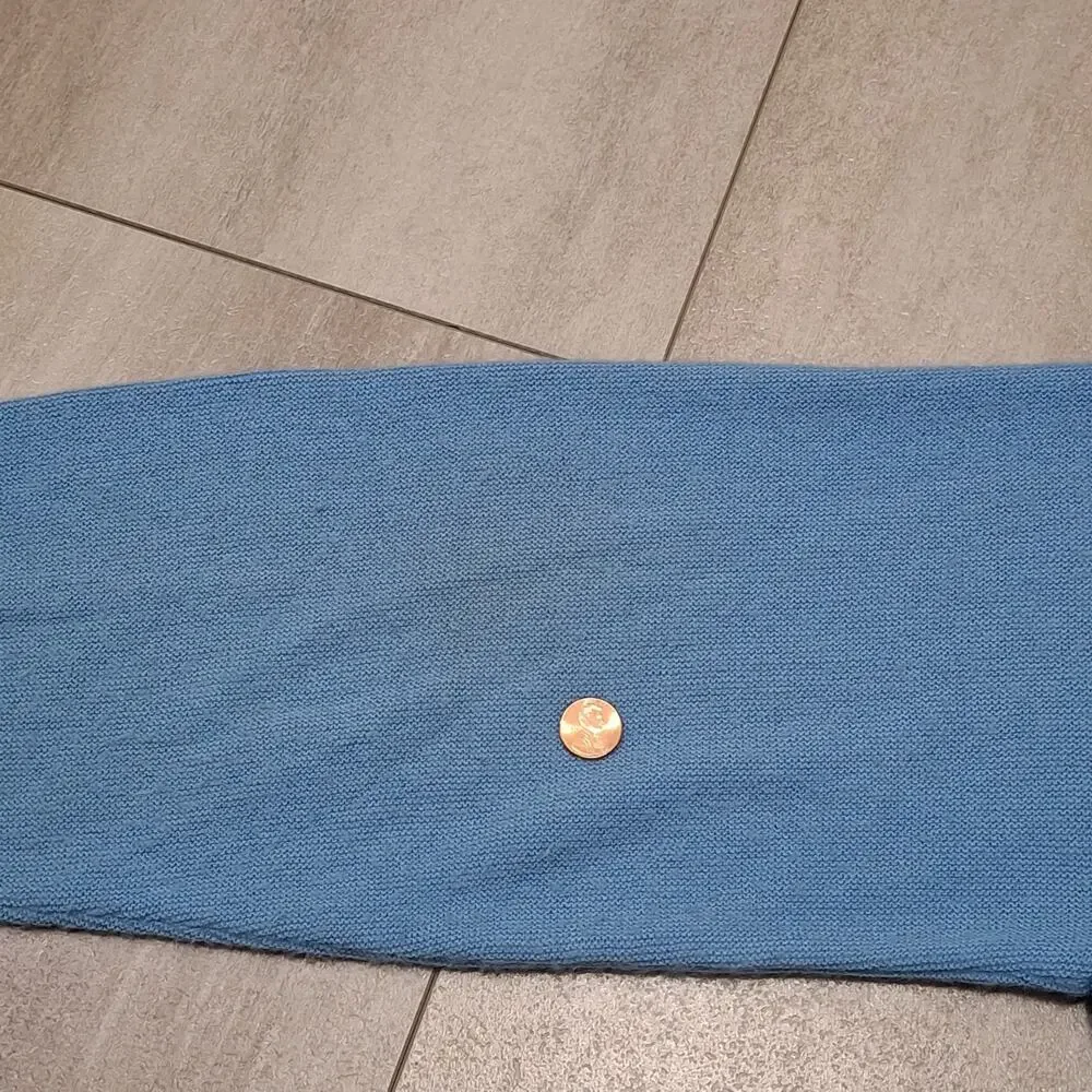 Vtg 70’s Izod Lacoste Men’s L Cardigan Sky Blue Sweater USA Button Kurt Cobain